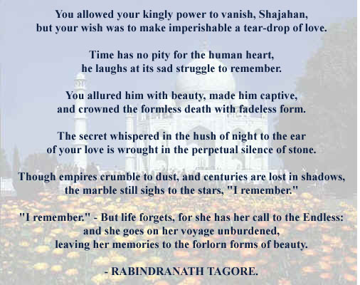 Poema de Tagore (en Ingls)